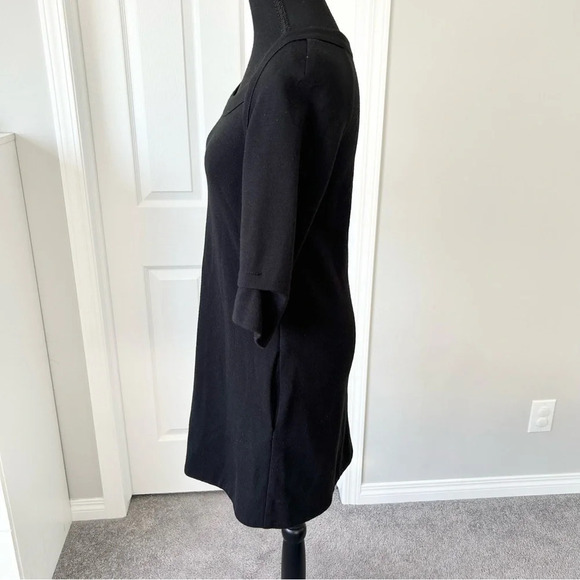 Bruuns Bazaar Black Wool Blend A Line Dress Made in Poland - Picture 2 of 16